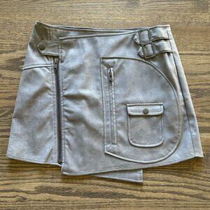 Ladakh for Free People Gray Mini Skirt